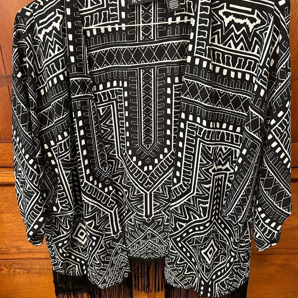 INC fringed bottom and Lightweight cover for sleeveless dresses or no sleeve